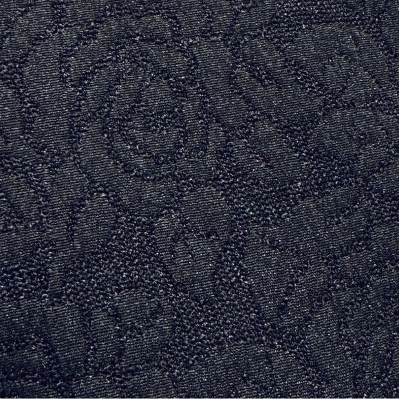 Liz Claiborne Black Floral Jacquard Fit & Flare Sleeveless Dress (2) - Picture 2 of 15